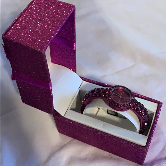 Purple rhinestone watch main image 7